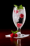 raspberry mint water
