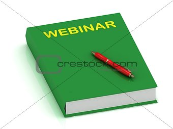 WEBINAR green book and pen