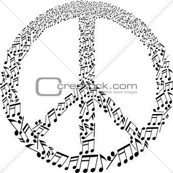 musical peace symbol