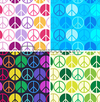 peace seamless pattern