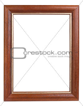 Dark wooden picture frame