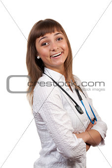 beautiful young woman doctor