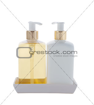 Hair and Skin care bottles