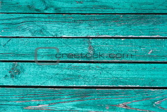 Old horizontal wooden fence