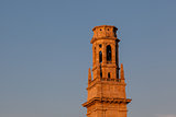 Bell Tower of Duomo Cathedral in Verona in the Morning, Veneto, 