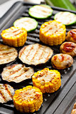 vegetables on electric grill