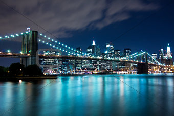 Brooklyn Bridge and Manhattan, New York