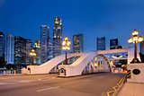 Singapore Skyline by Elgin Bridge