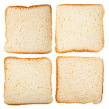 Collection of slices of bread