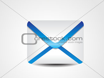 abstract blue mail icon
