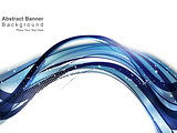 abstract blue wave background with gurnge