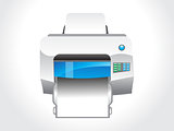 abstract glossy printer