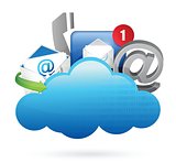 Contact us Cloud computing concept
