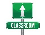 classroom road sign