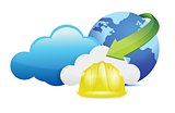 cloud computing issues under construction sign
