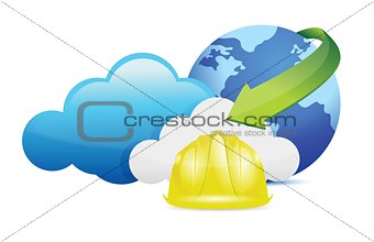 cloud computing issues under construction sign