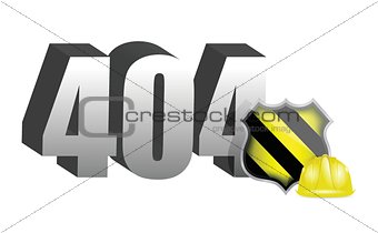 404 error, under construction illustration