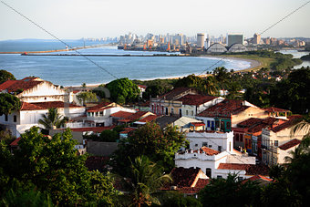 cityscape of olinda and recife pernambuco state brazil