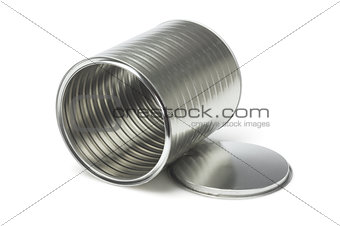 Open Empty Tin Can