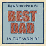 Happy fathers day retro poster