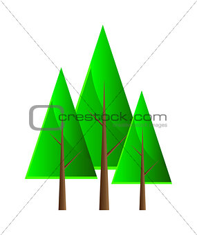 Set of vector trees.