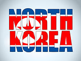 North Korea Country Letter Background