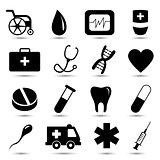 Vector set of medical icons