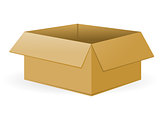 Open Cardboard Package