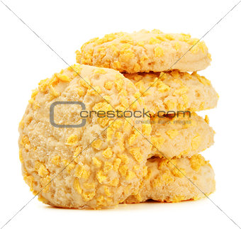 Homemade Cookies With Cornflake Chips