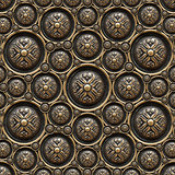 Brass Background with Classic Ornament