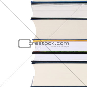 Stack of books, isolated on white