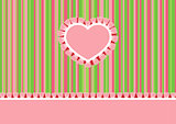Greeting card with heart 