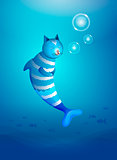 cat fish in the sea