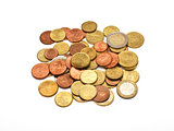 A few euro coins