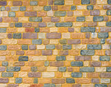 yellow brick wall for background texture purpose