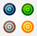 color glossy buttons