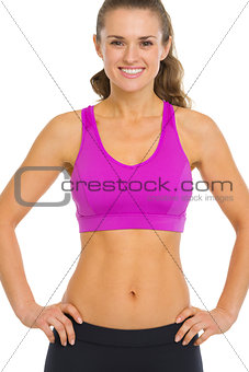 Portrait of happy healthy young woman