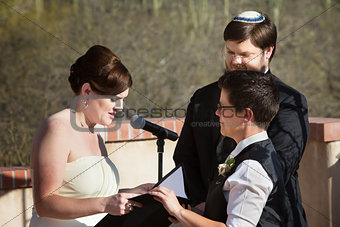 Lesbian Couple Marriage Ceremony