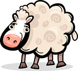 sheep farm animal cartoon illustration