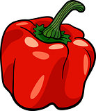 red pepper vegetable cartoon illustration