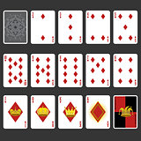 Diamond Suit Playing Cards Full Set