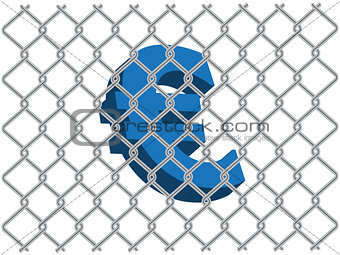 Euro behind the fence
