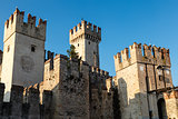 Scaliger Castle Sirmione on Garda Lake in Lombardy, Italy
