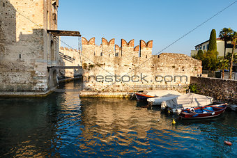Medieval Castle on Lake Garda in Sirmione, Northern Italy