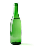 bottle of wine isolated on a white