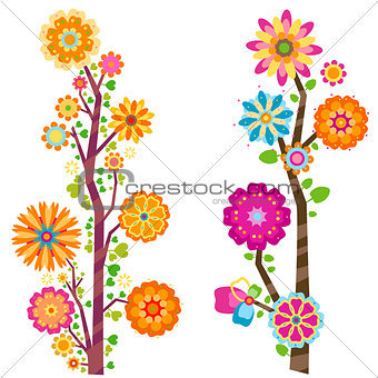 floral trees