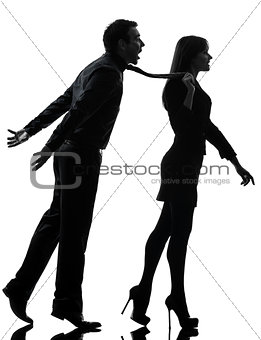 couple woman seductress bonding concept  silhouette
