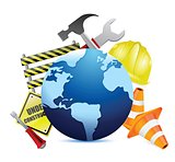 international globe under construction