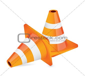 construction cone illustration design