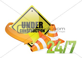 under construction service sign